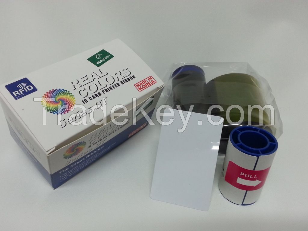 High quality 4 SET Realcolors Compatible printer ribbons Datacard 532000-053 K_1500 SD