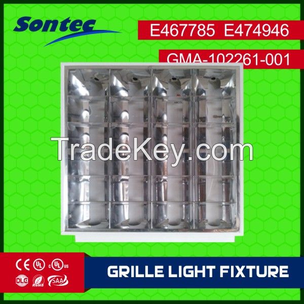 4x18w T8 Sontec Brand China Factory Grille Lamp T8 Residential Lighting