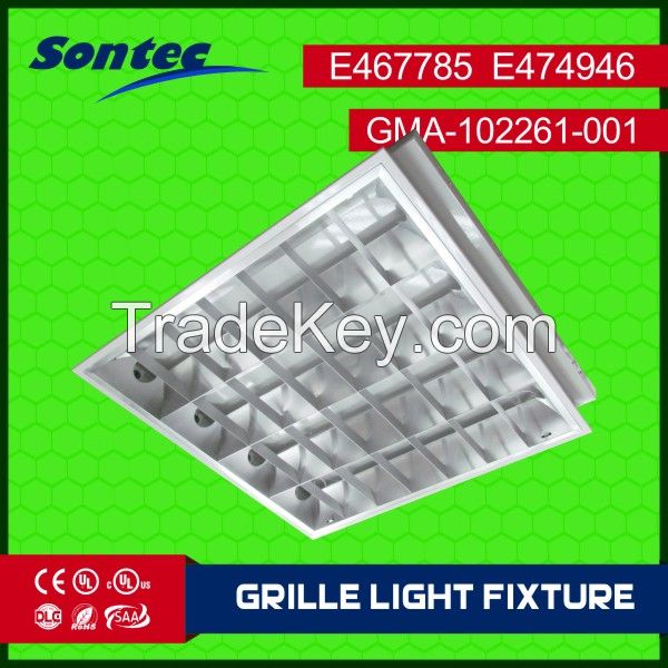 4x18w T8 Sontec Brand China Factory Grille Lamp T8 Residential Lighting