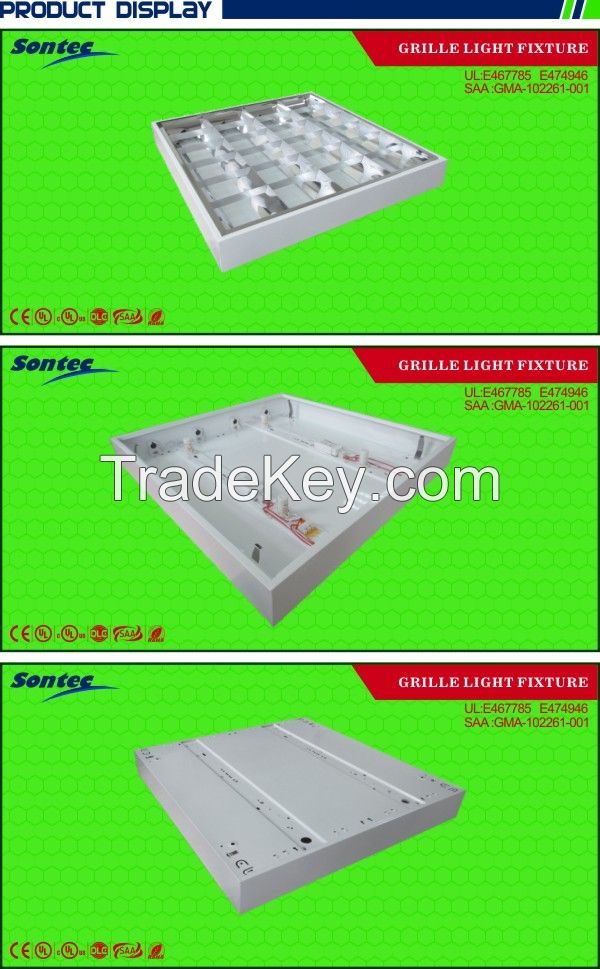 Led Grid Lamp T8 Tubes Inside 600mm Type Office Grille Lamp