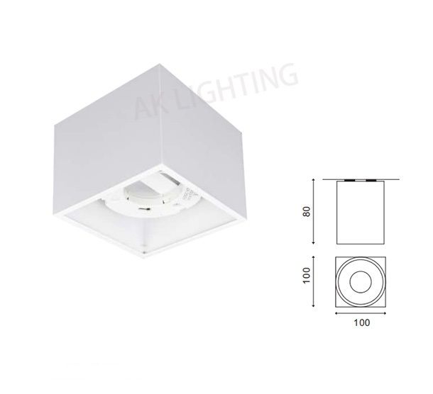 AK-1006S Mounted surfact modern GX53 downlight housing