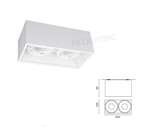 AK-1206S Mounted surfact modern GX53 downlight housing