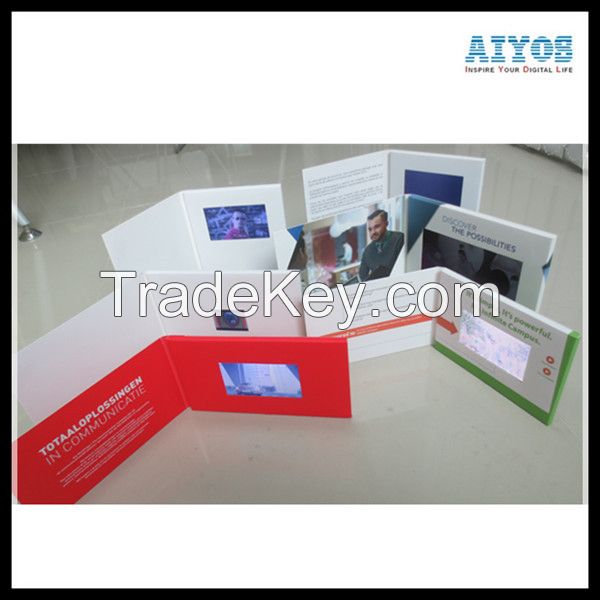 High End Video Greeting Card 1.5 to 10.1 inch LCD Video Book Card