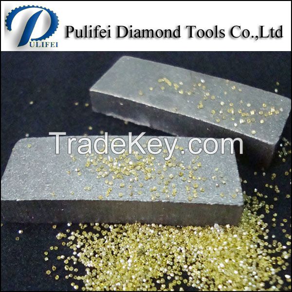 Marble granite concrete diamond segment for cutting basalt quartz