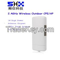 2.4GHz 300Mbps 1000MW Outdoor Wireless Access Point/Ap/CPE, Atheros AR9341 Chipset