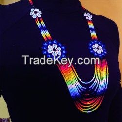 NATIVE INDIGENOUS BEADED NECKLACE COLOMBIA-SEEDS