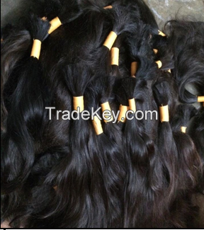 Non Remy Single Drawn Indian Human Hairs