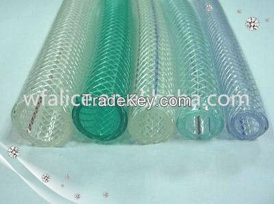 pvc braided hose/ pvc fiber reinforced hose/ pvc water hose/ pvc garden hose