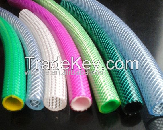 pvc braided hose/ pvc fiber reinforced hose/ pvc water hose/ pvc garden hose