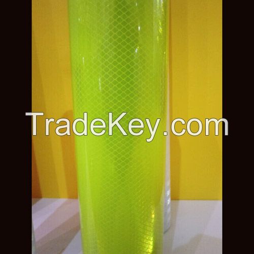 Fluorescent Lime Yellow Green Reflective Film