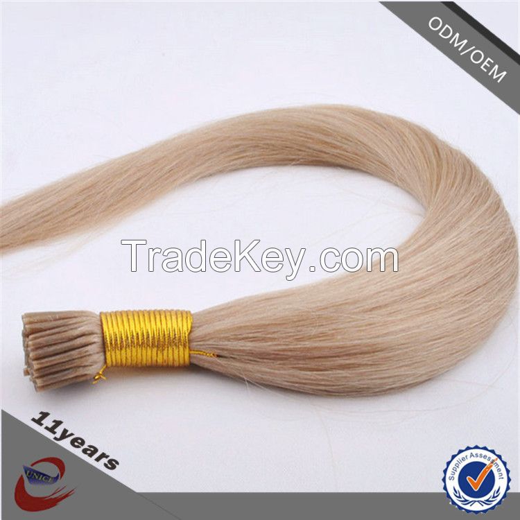 Available in Various Colors 1g European and Chinese Hair Braiding I-Tip Hair Extension , I Tip Hair Extensions Wholesale