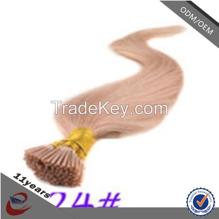 Available in Various Colors 1g European and Chinese Hair Braiding I-Tip Hair Extension , I Tip Hair Extensions Wholesale