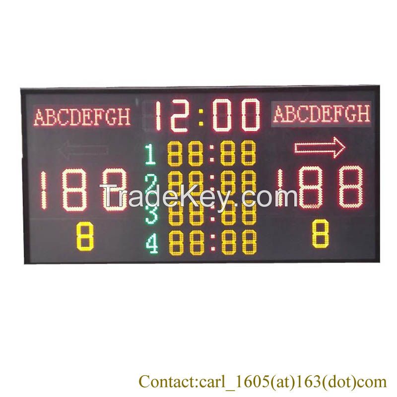 Aluminum High school sports game scores basketball electronic scoreboard,led digital electronic scoreboard