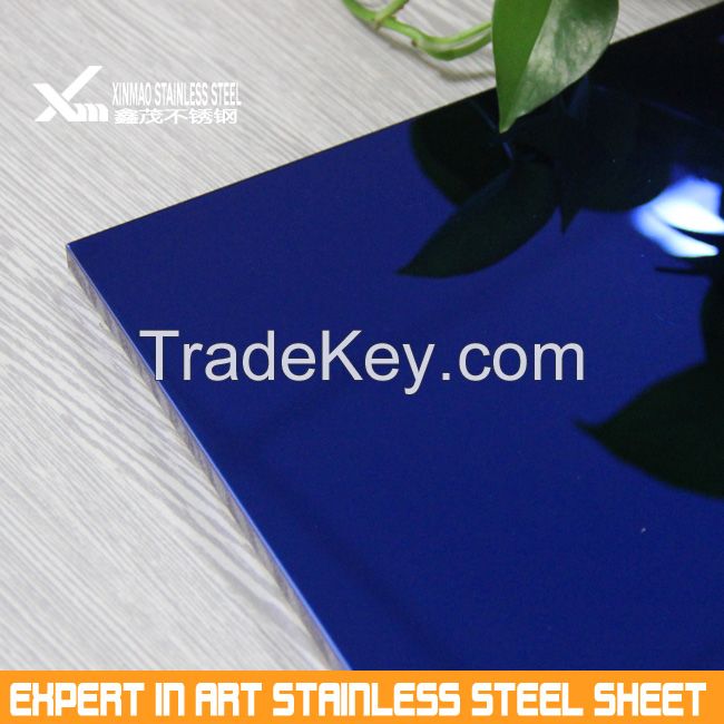 color PVD coating finish stainless steel sheet for decoration