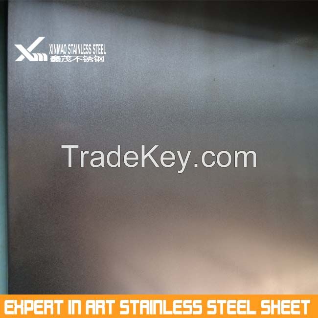 Decorative Colored Stainless Steel Plates Sand Blast Finish