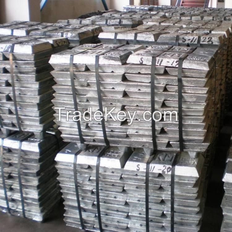 Zinc metal alloy ingot