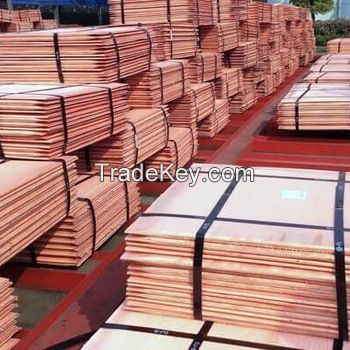 Copper Cathodes 99.99% Cu Electrolytic