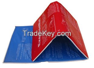 Red and Blue Exercise Mat Thickness 5/2/2.5cm Easy To Carry