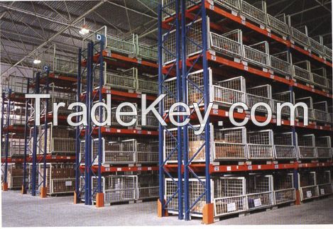 Blue / Orange Logistic CentralÂ Logistic Central Heavy Duty Pallet Racking System Customized