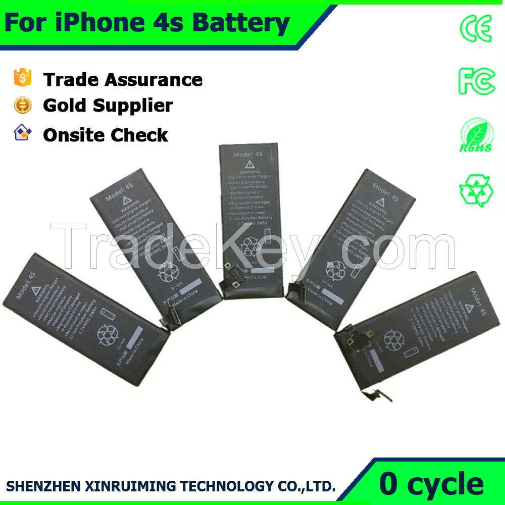 New Power Battery 3.7V for iPhone 4S Mobile Phone Battery 1430mAh RoHS