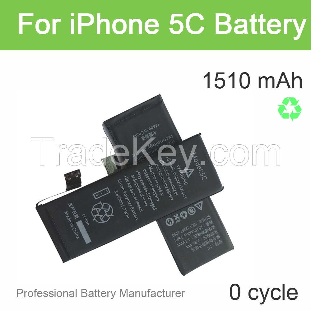 Replacement Battery 3.8V Battery for iPhone 5C 1510mAh Capacity
