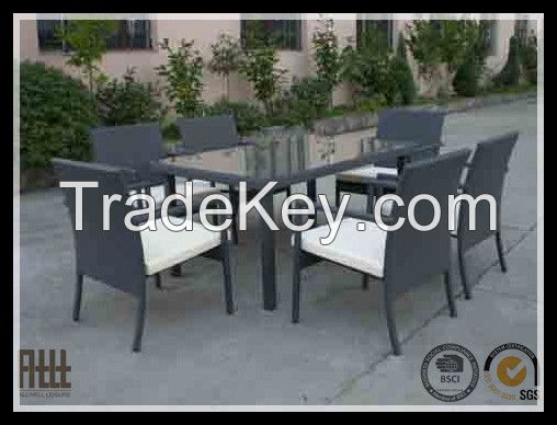 outdoor rattan dining set table