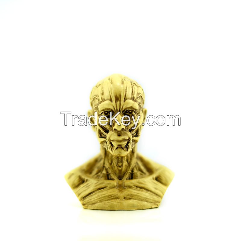 high quality yellow color small human skull for Halloween decoration