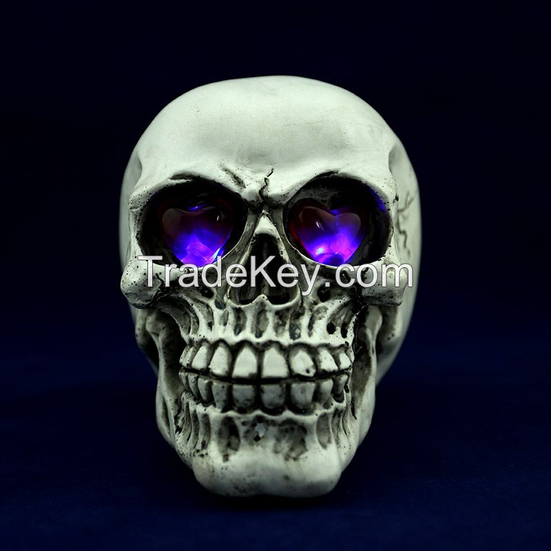 1:1 human replica skull flower plot for Halloween decoration