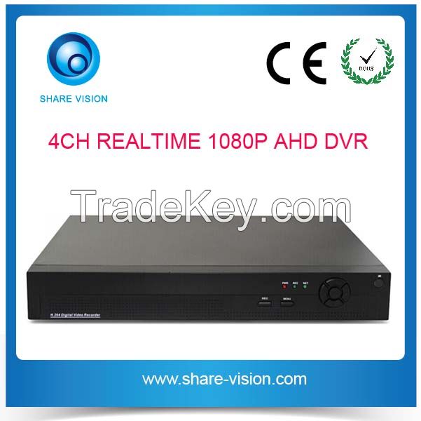 Top CCTV Factory 1080P Realtime 4CH AHD DVR