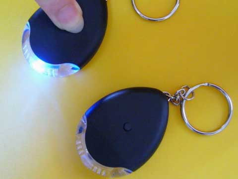 Sell Novelty Key Finder With Keychain With LED Torch Win Lonely Music