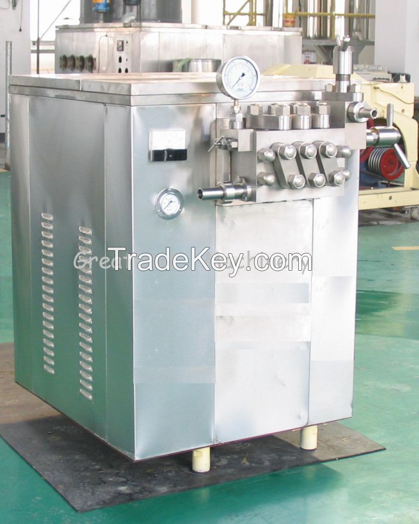 High Pressure Homogenizer  Automatic Milk Homogenizer 3000L/H 500L/H