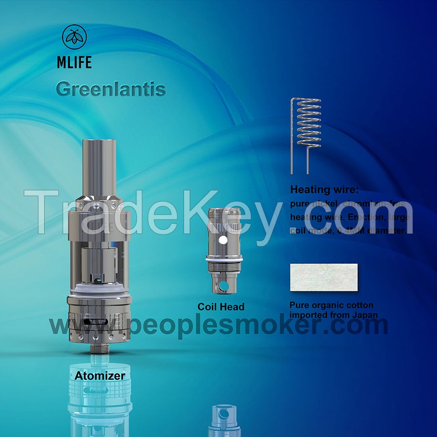 Sub ohm 0.5ohm vaporizers greenlantis  electronic cigarette