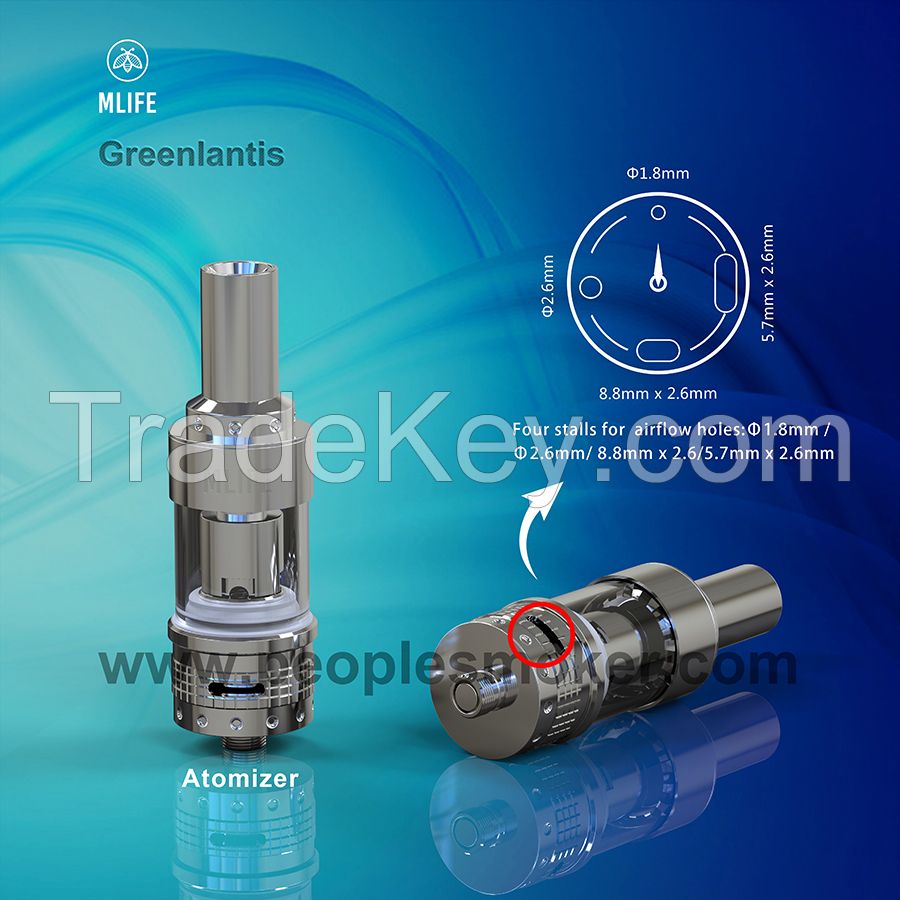 Sub ohm 0.5ohm vaporizers greenlantis  electronic cigarette