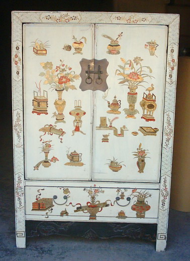 Antique Painted Cabinet