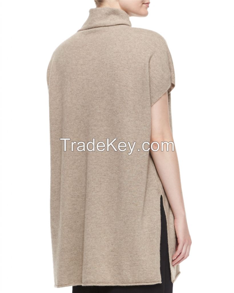 Fashion style short sleeve100% Cashmere sweater
