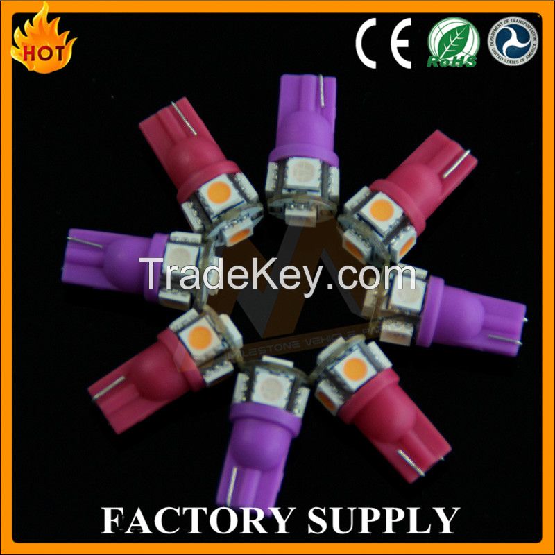 Error free waterproof shockproof low price T10 5SMD auto interior lamp led car light