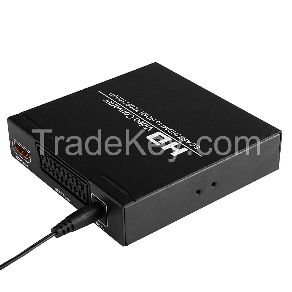 SCART +HDMI to HDMI Converter
