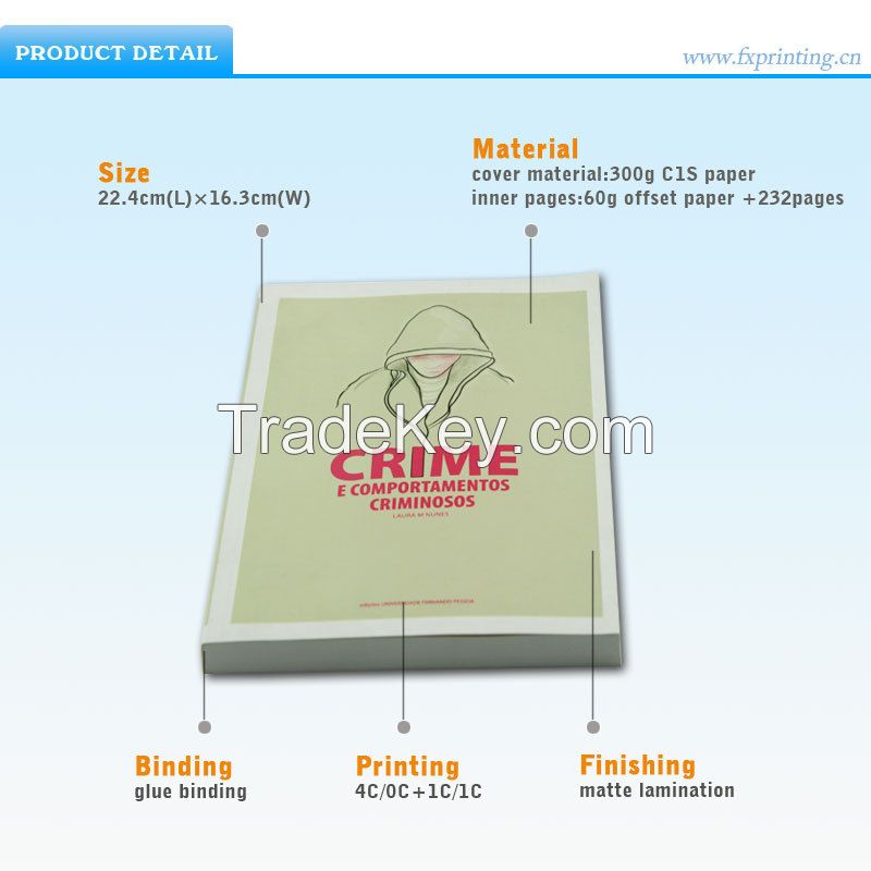 Professional Book Printing Soft Cover Perfect Binding