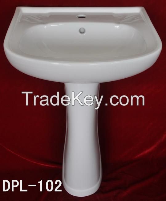 WASHBASIN WITH PEDESTAL; HOT SALE GOOD QUALITY WITH COMPETITIVE PRICE
