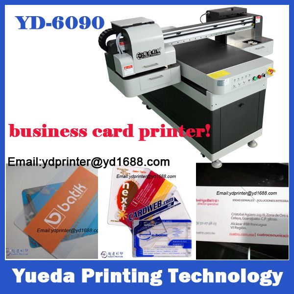 High resolution UV flatbed business card printer