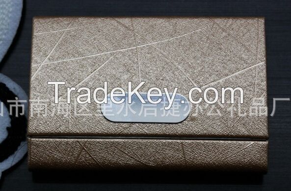 leather business name card case