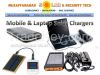 Solar Panels, Dry cell Batteries, 12v LED bulbs, Solar Laptop and Mobile chargers,