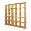 Sell  Wood rectangle 1-25 Hole Bookcase- Solid Unfinish