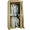 SELL Single Heavy Duty Covered Clothes Wooden Frame Wardrobe