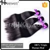 Double Drawn And Natural Black Straight Hair Virgin Brazilian Remy Hair Human Hair extention