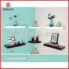 Decorative wooden wall shelf design with hidden mount