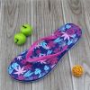 2017 Lastest design PVC flower printing lady cheap slippers natural slippers