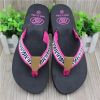 Beach style women fancy flip flops with eva sole