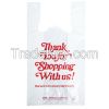 Cheap price packaging t shirt bag, best sales cheap and good hdpe shopping plastic t shirt bag 