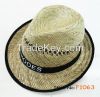 cheap promotional straw fedora hats 